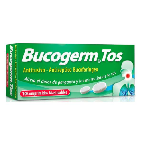 Product image of BUCOGERM TOS COMPRIMIDOS MASTICABLES x 10 - Mintlab