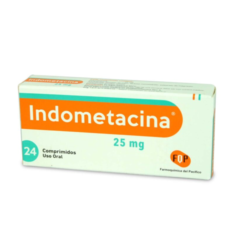 INDOMETACINA x24 GRAGEAS DE 25 MG - Farmo quimica