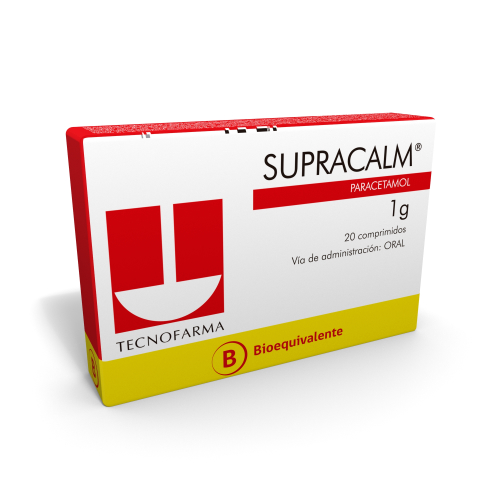 SUPRACALM COMPRIMIDOS 1 GRAMO 20 - Tecnofarma