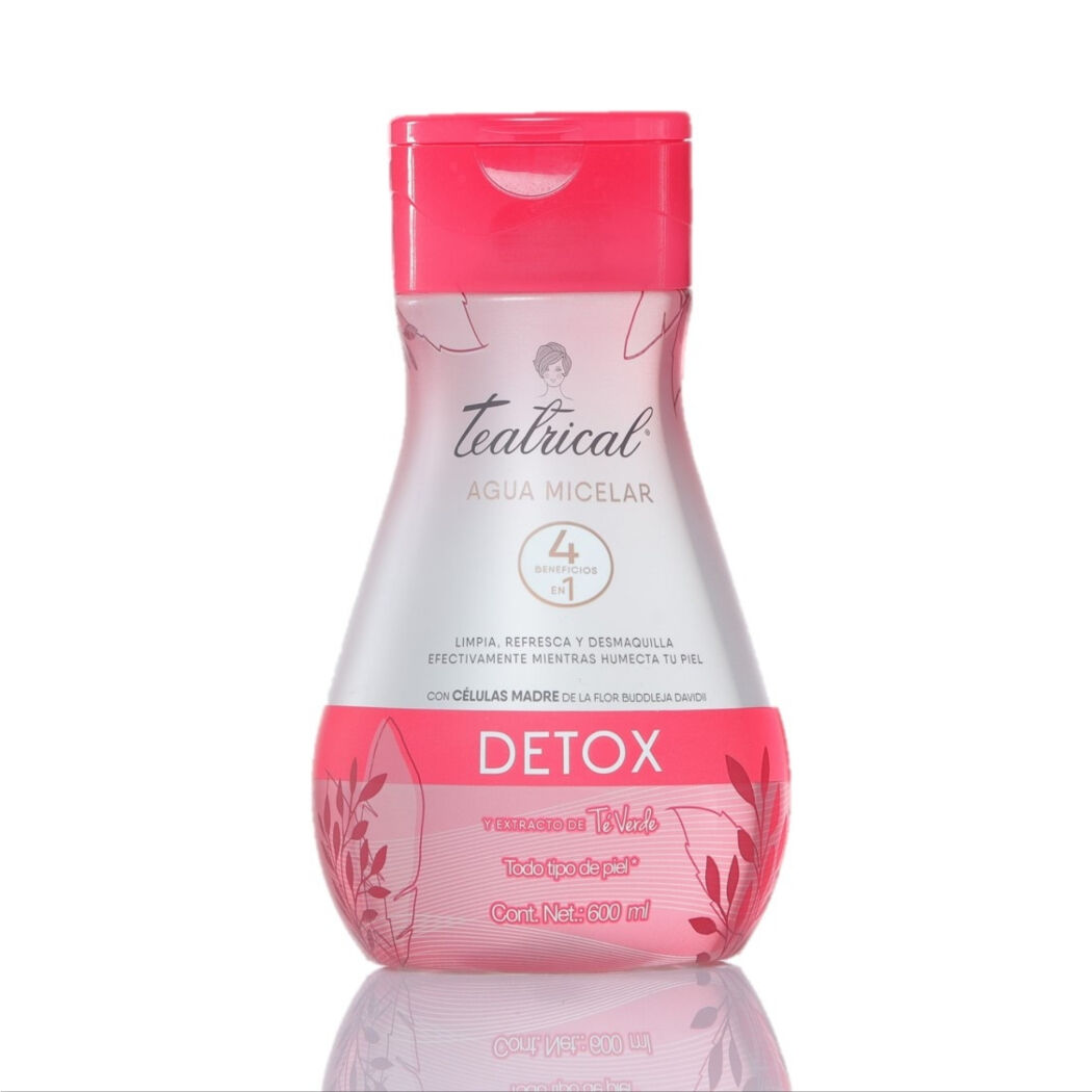 TEATRICAL AGUA MICELAR DETOX 600 ML. - Genomma lab