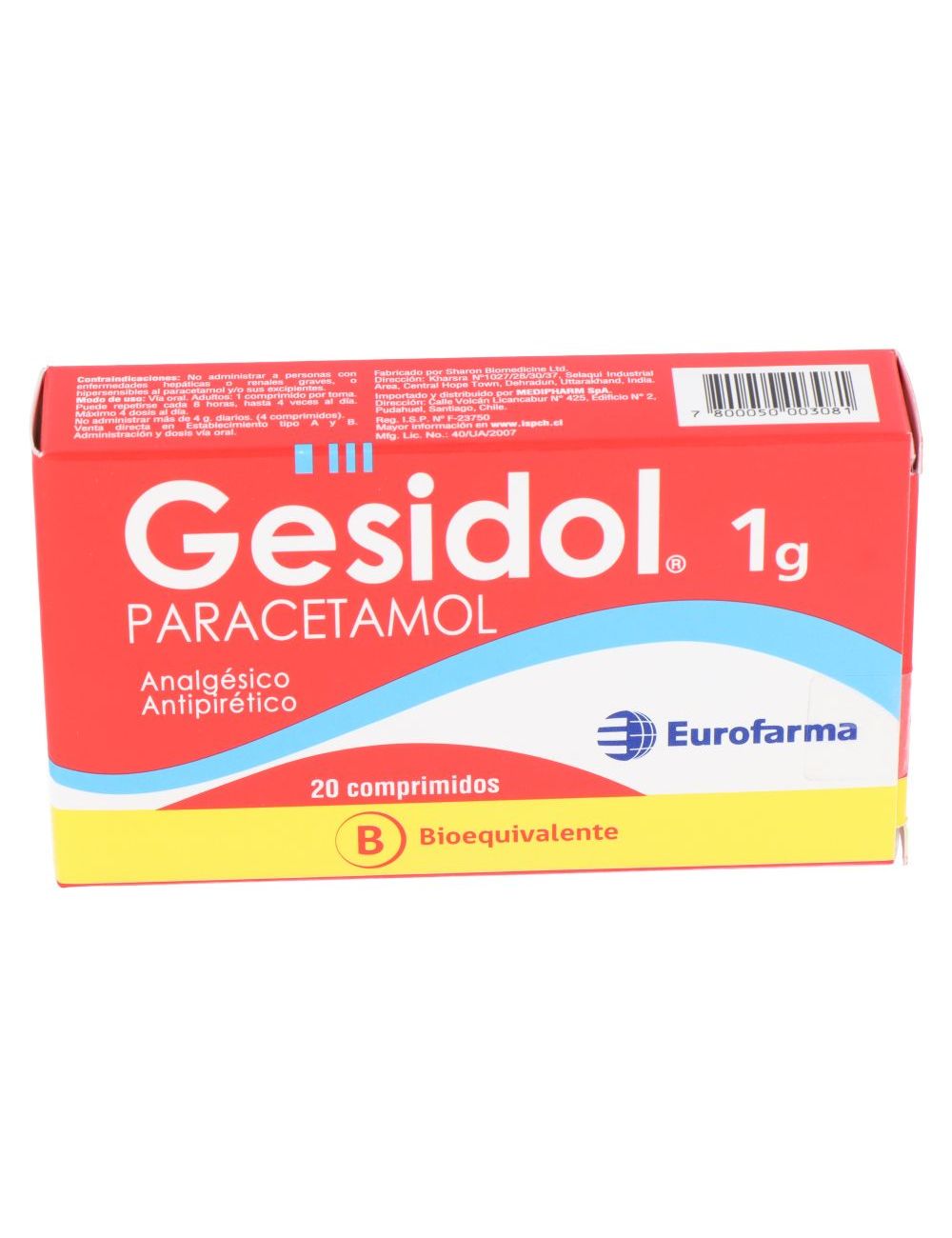 GESIDOL 1 GR. 20 COMP. - Medipharm