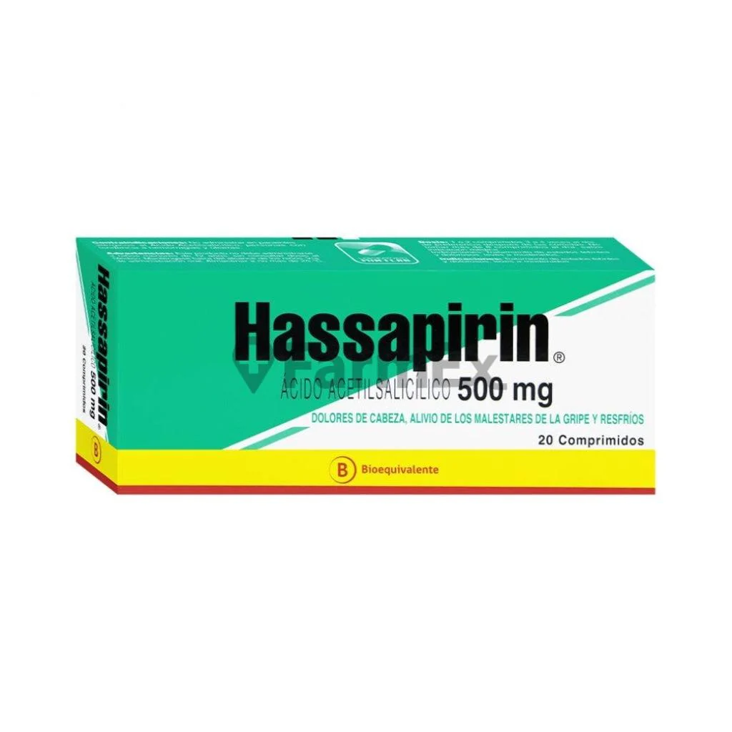 HASSAPIRIN 500 MG. 20 COMP. - Mintlab