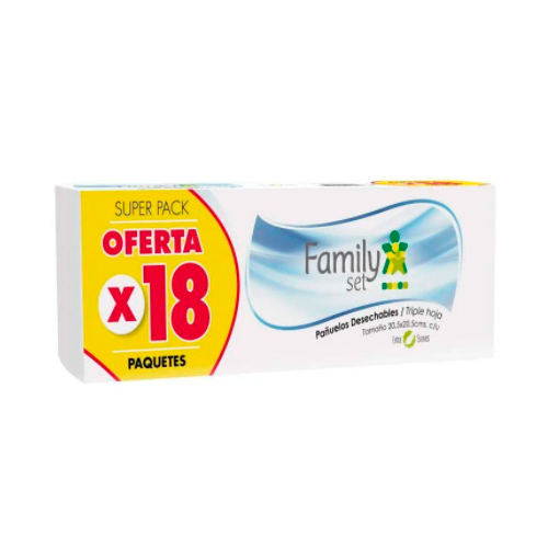 Product image of FAMILY SET PAÑUELOS PACK 18 UN.