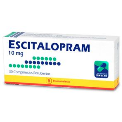 Product image of ESCITALOPRAM 10 MG. 30 COMP. (MNT) (B) - Mintlab