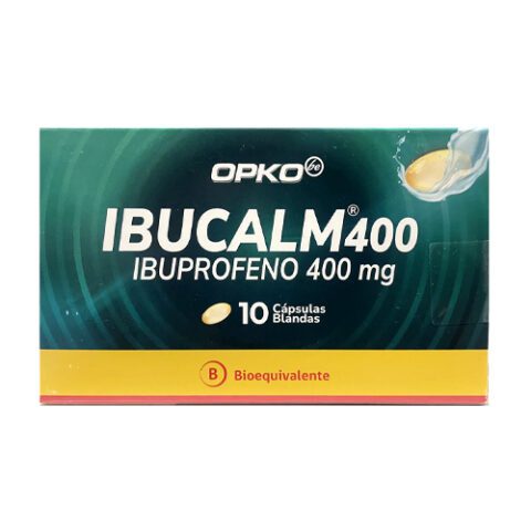 IBUCALM 400 MG. 10 CAPS. BLANDAS - Opko chile sa