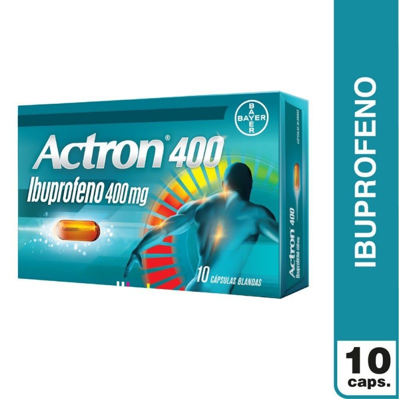 Product image of ACTRON 400 MG. 10 CAPS. - Bayer