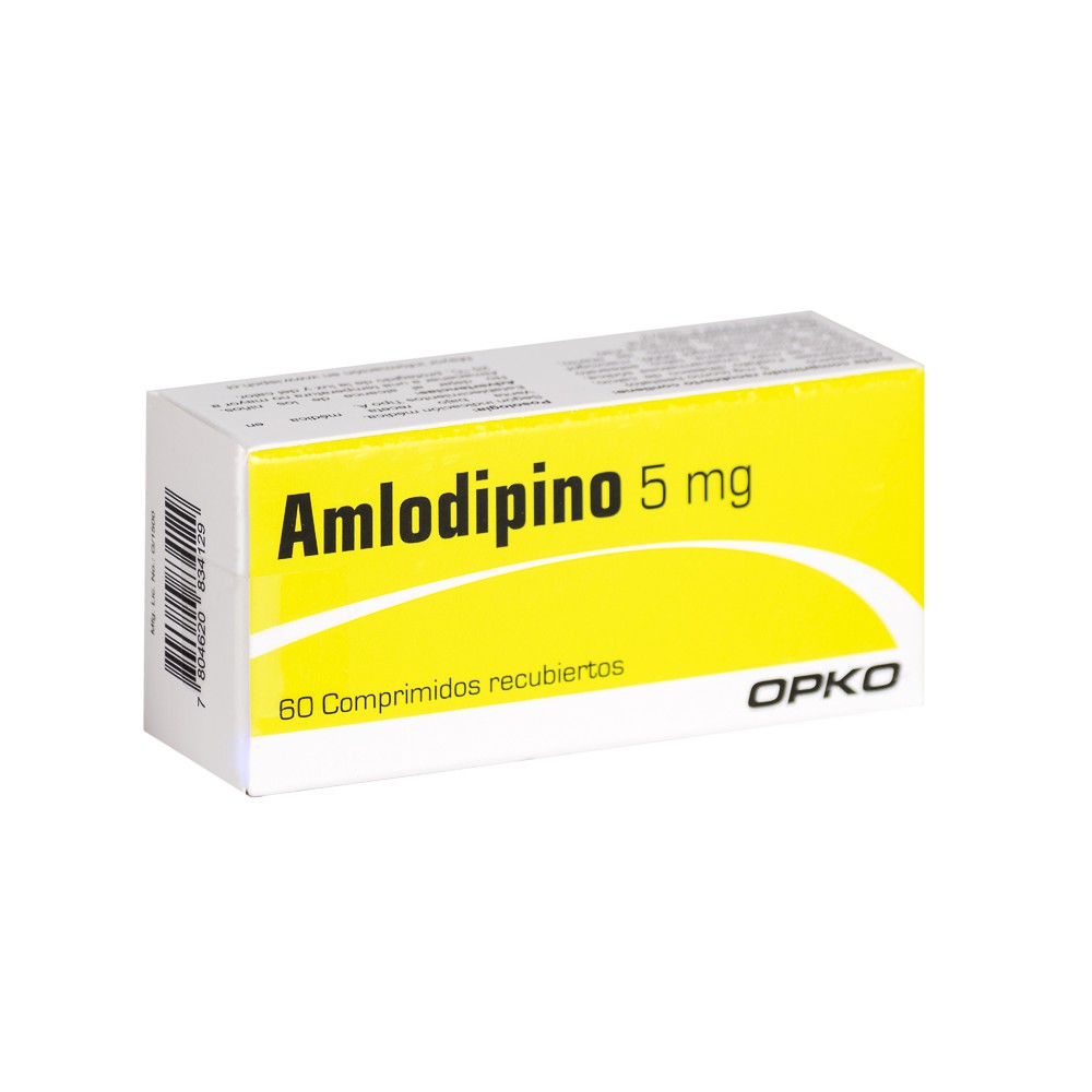 AMLODIPINO 5 MG. 60 COMP. (OPK) - Opko chile sa