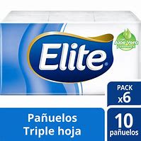 ELITE PAÑUELOS ALOE, BOLSA DE 6 POR 10 UN. - Cmpc