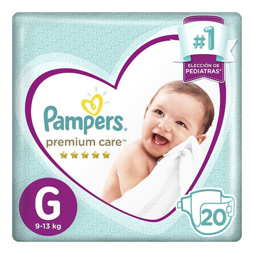 Product image of PAMPERS PREMIUM CARE G. 20 UN. - P&g consumo