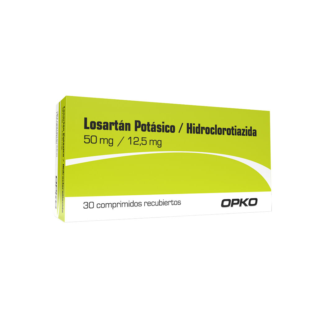 Product image of LOSARTAN 50 MG + HIDROCLO. 12,5 MG 30 COMP. (OPK) - Opko chile sa