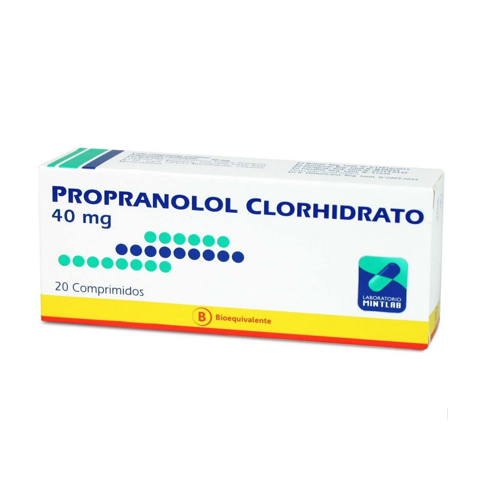 PROPRANOLOL 40 MG. 20 COMP. (MNT) (B) - Mintlab