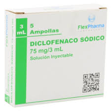 Product image of DICLOFENACO 75 MG. 5 AMP. - Frexen laboratories