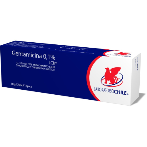 GENTAMICINA 0,1% CREMA DE 10 GRAMOS - Lab. chile