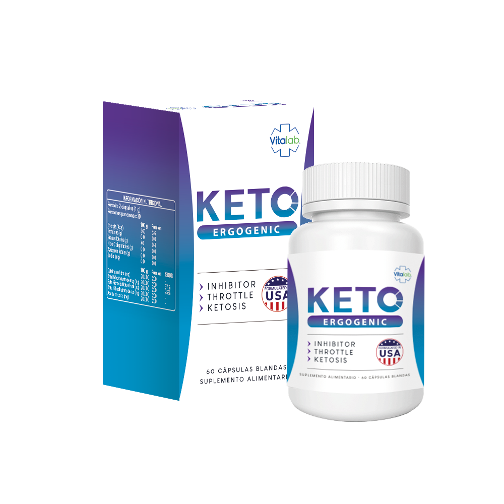 Product image of KETO ERGOGENIC 60 CAPSULAS - Vitalab