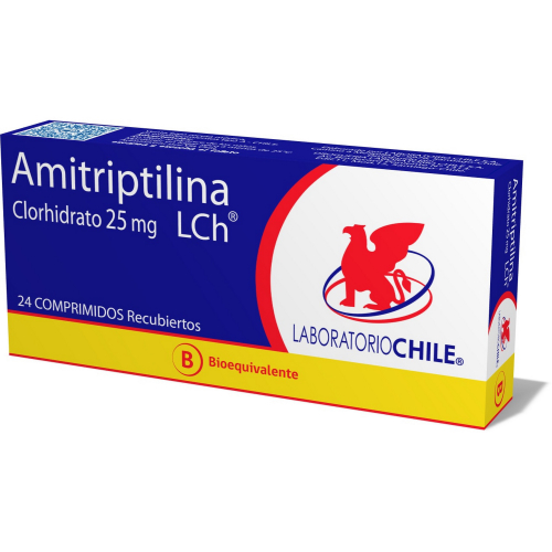 Product image of AMITRIPTILINA x24 COMPRIMIDOS RECUBIERTOS DE 25 MG - Lab. chile