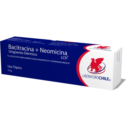 Product image of BACITRACINA + NEOMICINA UNGUENTO DERMICO 15g - Lab. chile