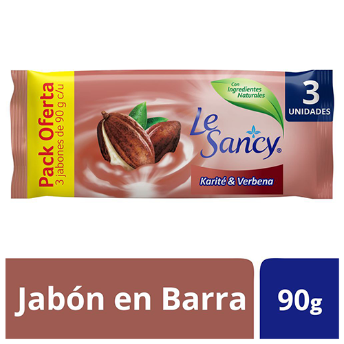 LE SANCY JAB. 90 GR. PACK 3 UN. VERBERA KARITE - Unilever