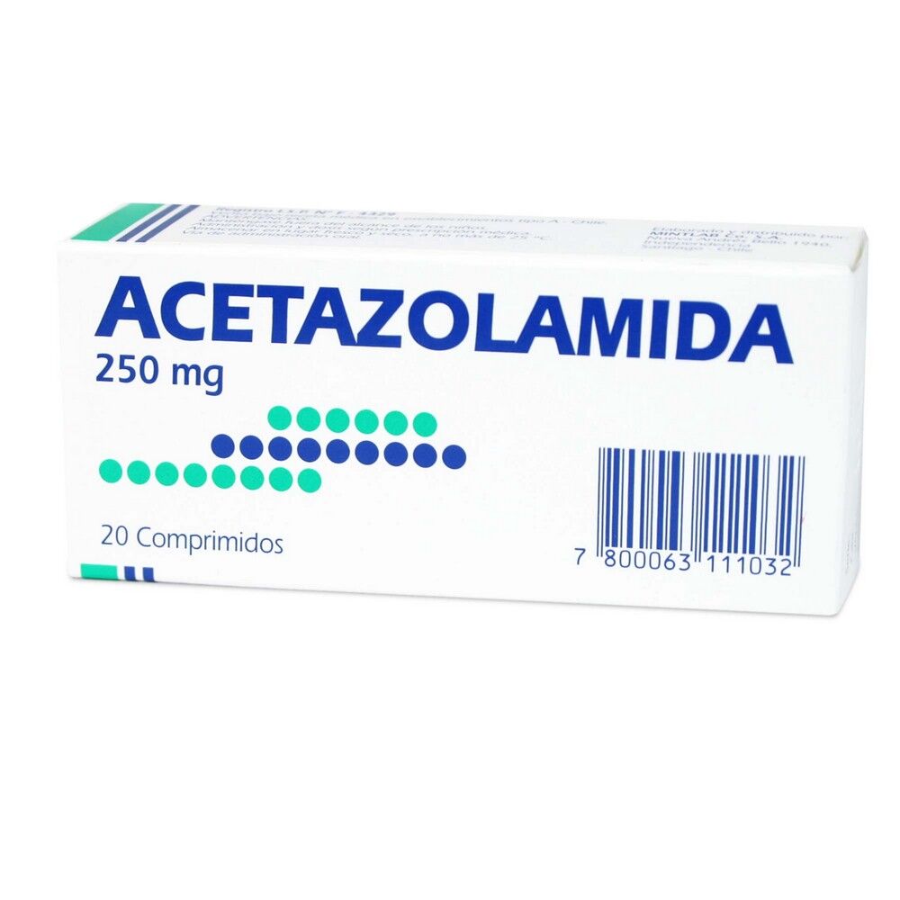 ACETAZOLAMIDA x20 COMPRIMIDOS DE 250 MG - Mintlab