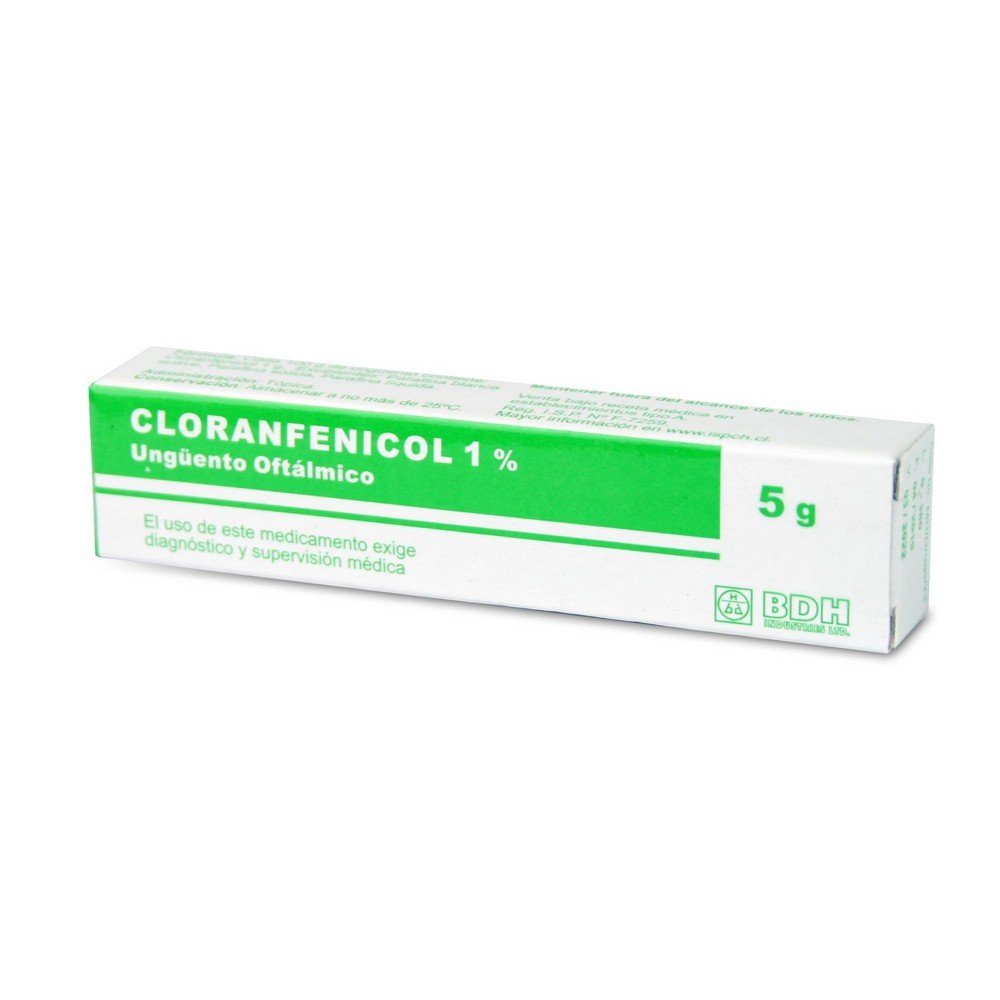 Product image of CLORANFENICOL UNGUENTO OFTALMICO 1% DE 5 GRAMOS - Hospifarma