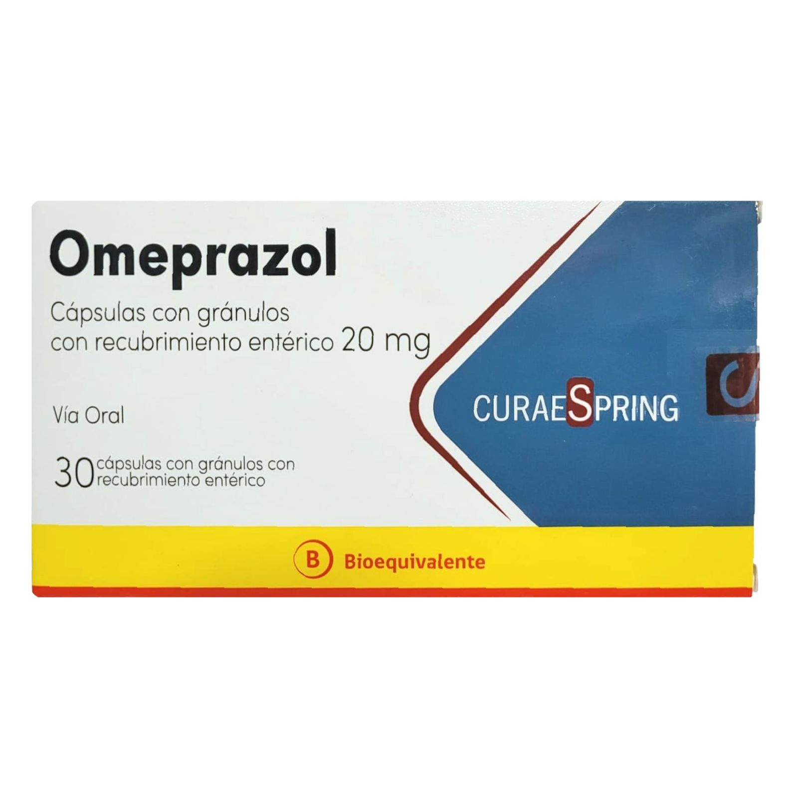 OMEPRAZOL 20 MG. 30 CAPS. (MDC) - Curae spring