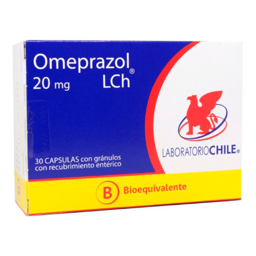 OMEPRAZOL x30 CAPSULAS DE 20 MG - Lab. chile