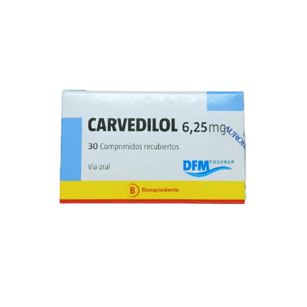 Product image of CARVEDILOL 6,25 MG. 30 COMP. (DIF) - Difem