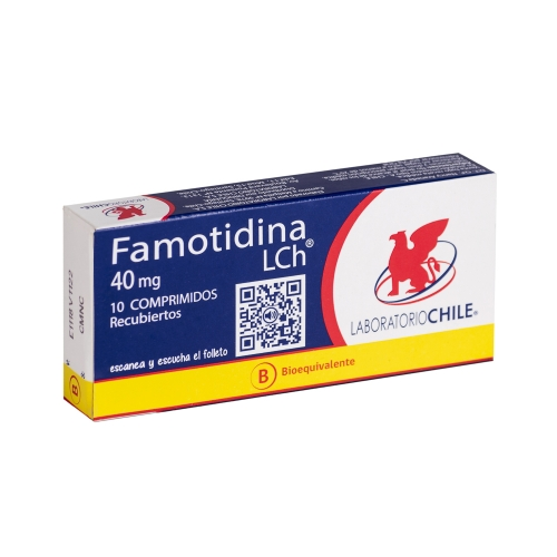 FAMOTIDINA x10 COMPRIMIDOS RECUBIERTOS DE 40 MG - Lab. chile