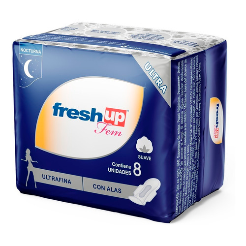 FRESH UP TOALLA HIGIENICA 8 UN. NOCHE