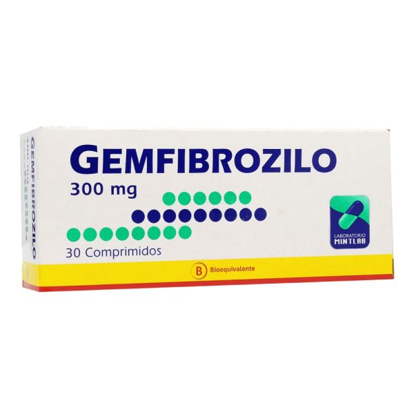 GEMFIBROZILO 300 MG. 30 COMP. (MNT) - Mintlab