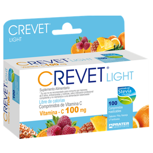 Product image of CREVET LIGHT 100 MG. 100 COMP. - Prater