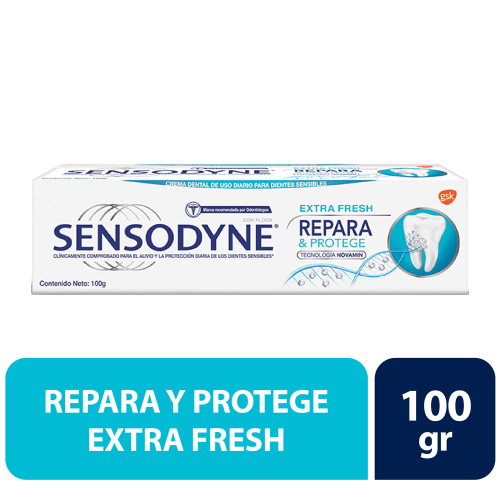 SENSODYNE PASTA REPARA & PROTEGE 100 GR. EXTRA FRESH - Gsk consumer