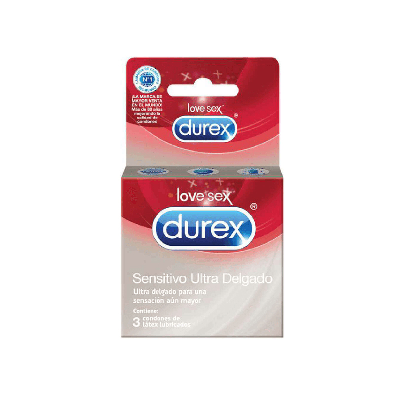 PRESERV. DUREX 3 UN. SENSITIVE ULTRAD. - Accesorios medicos