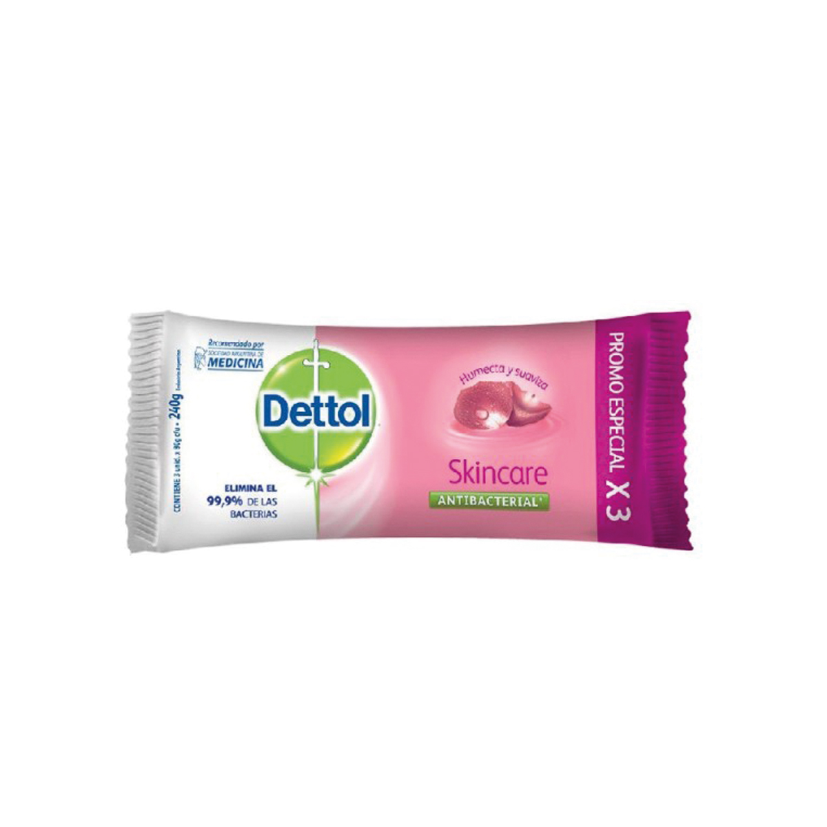 DETTOL JAB. SKINCARE 80 GR. 3 UN. - Colgate-palmolive