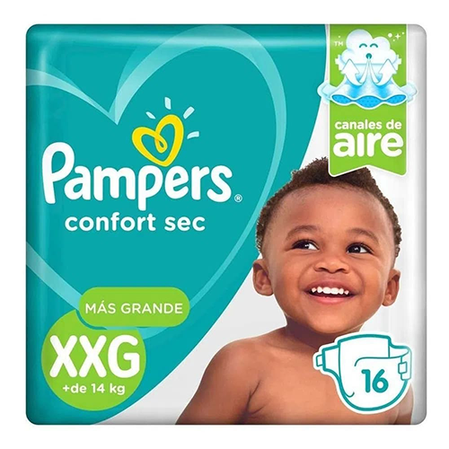 Product image of PAMPERS CONFORT SEC XXG 16 UN. - P&g consumo