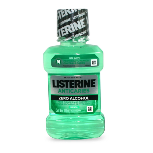 LISTERINE 180 ML. ANTICARIES ZERO ALCOHOL - Johnson&johnson