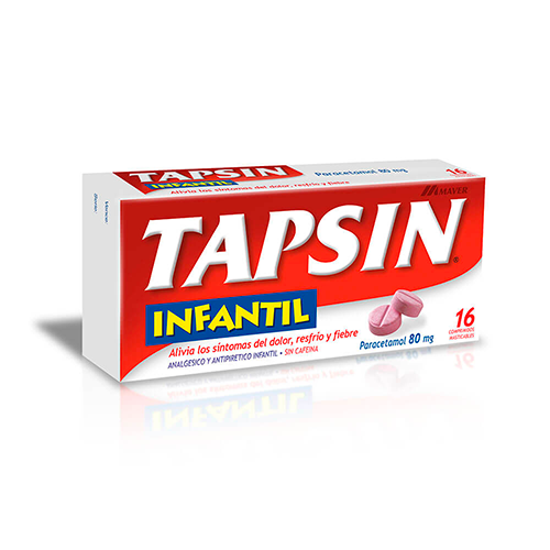 Product image of TAPSIN INFANTIL x16 COMPRIMIDOS DE 80 MG (2-6 AÑOS) - Maver