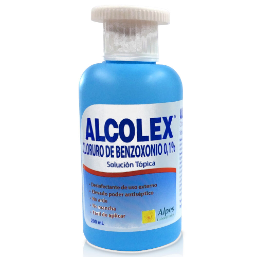 Product image of ALCOLEX SOLUCION TOPICA 0,1% DE 200 ML - Alpes chemie