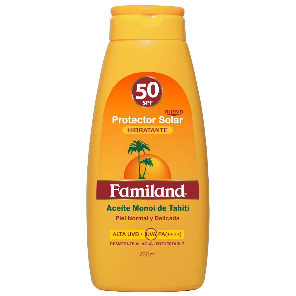 FAMILAND SOLAR FPS 50+ PROT. MONOI COCO 200 ML. - Durandin