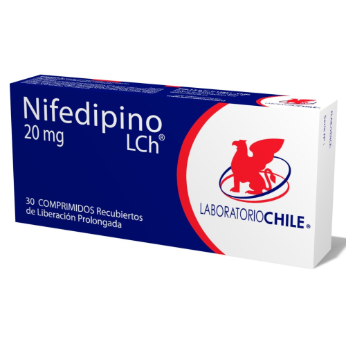 Product image of NIFEDIPINO RETARD x30 COMPRIMIDOS DE 20 MG - Lab. chile