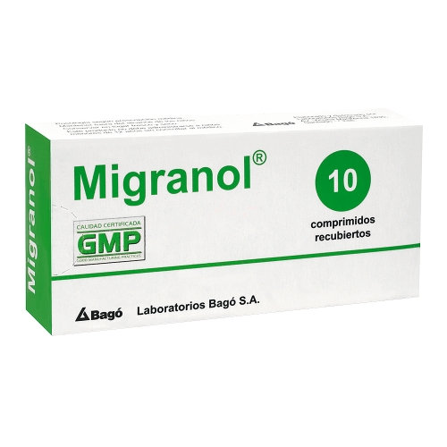 Product image of MIGRANOL x10 COMPRIMIDOS - Bago