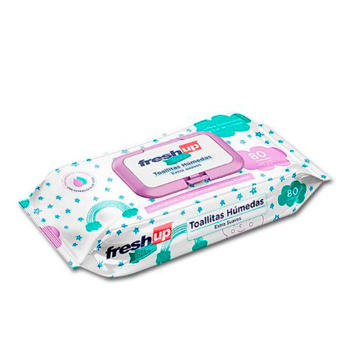 FRESH UP WIPES 80 UN. C/TAPA