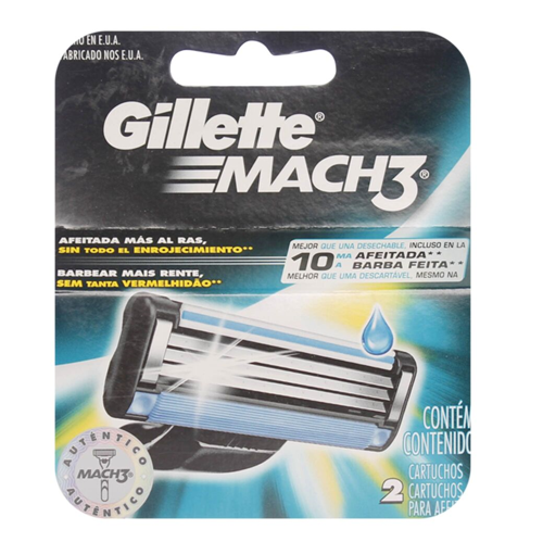 GILLETTE MACH3 RPTO 2 UN. - P&g consumo