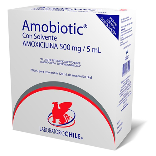 AMOBIOTIC 500 MG JARABE 120 ML - Lab. chile
