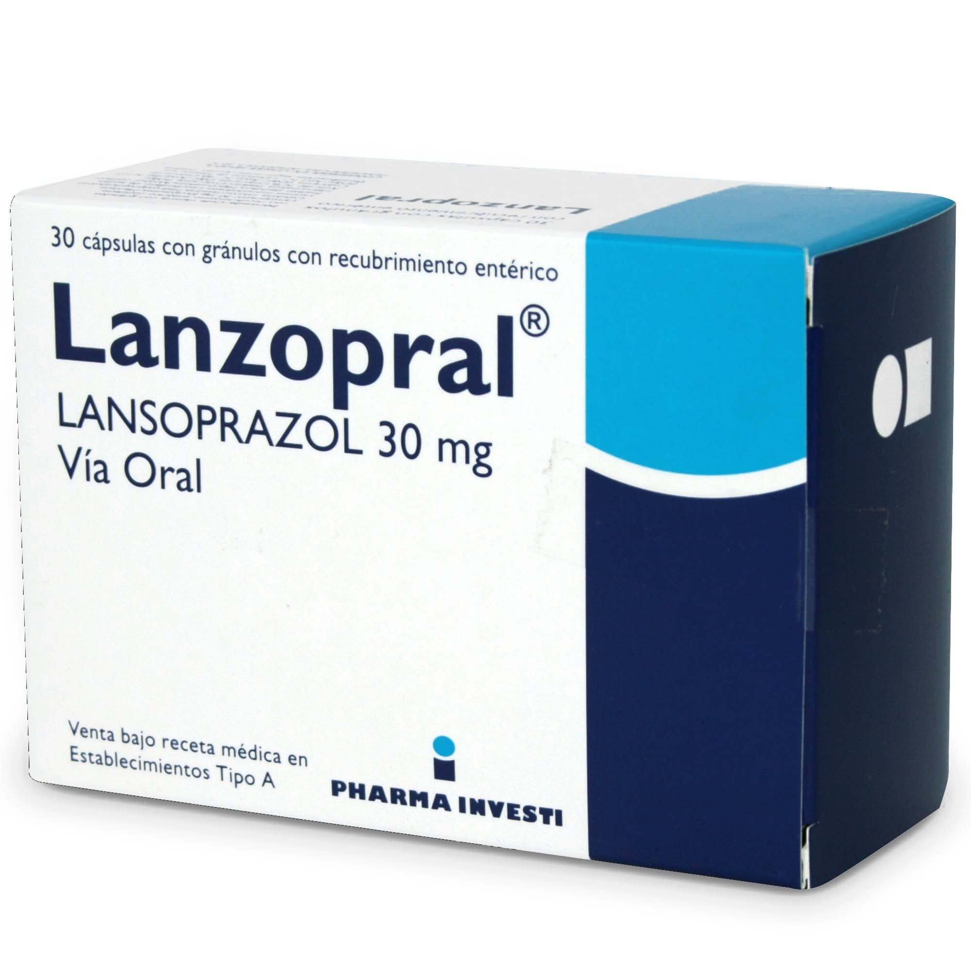 LANZOPRAL CAPSULAS 30 MILIGRAMOS 30 - Pharma investi