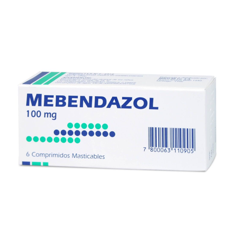 MEBENDAZOL x6 COMPRIMIDOS DE 100 MG - Mintlab