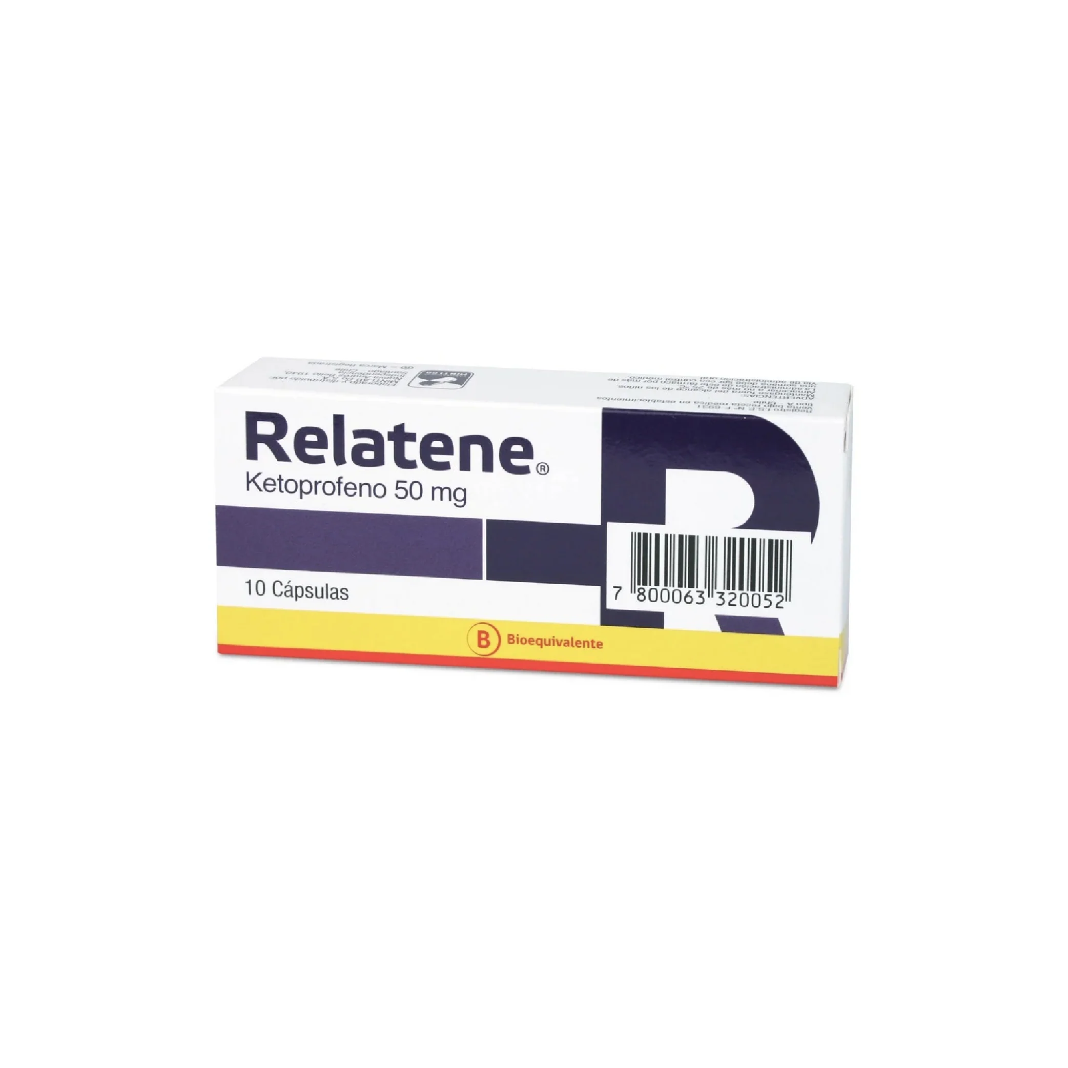 Product image of RELATENE 50 MG. 10 CAPS. - Mintlab