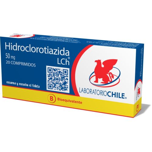 HIDROCLOROTIAZIDA x20 COMPRIMIDOS DE 50 MG - Lab. chile