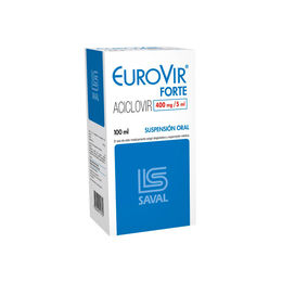 EuroVir Forte Aciclovir 400mg/5ml Jarabe 100ml