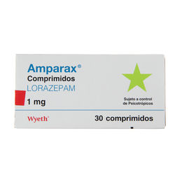 Product image of Amparax (R) Lorazepam 1mg 30 Comprimidos