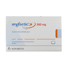 Myfortic ícido Micofenólico 360mg 120 Comprimidos Recubiertos